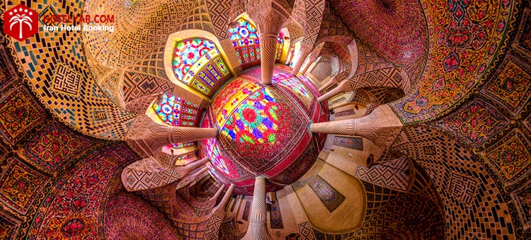 کاشی کاری های رنگی مسجد نصیرالملک