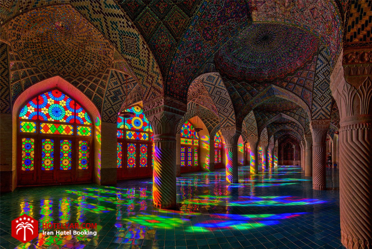  مسجد نصیرالملک شیراز زیبای صورتی دلربا